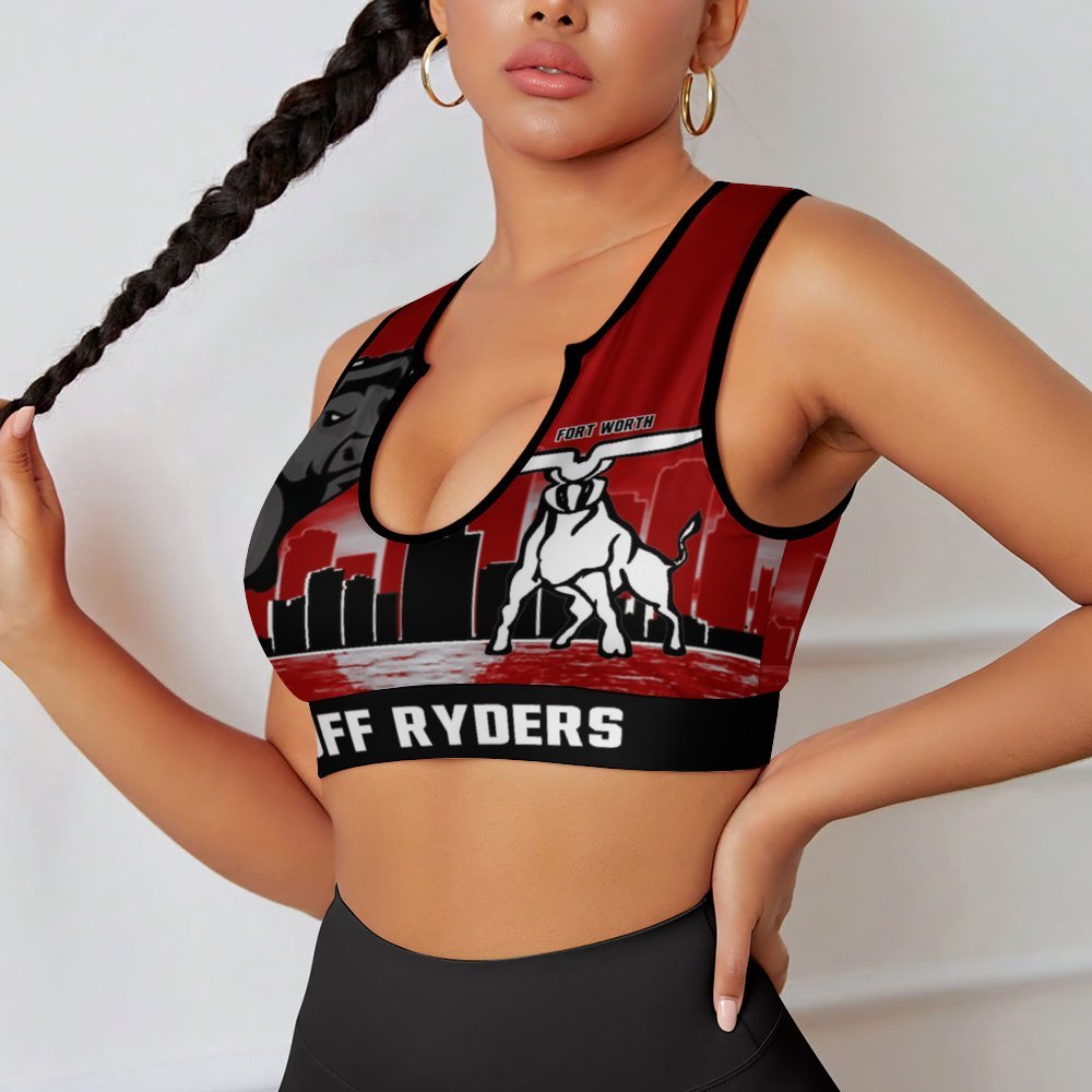 Fort Worth Spandex Crop Top Red