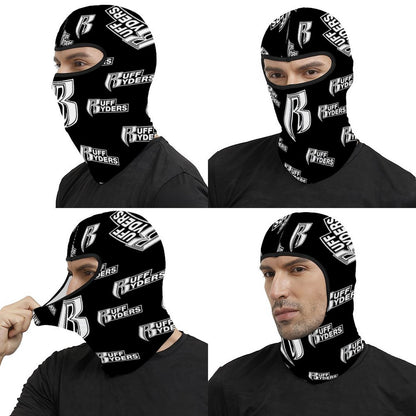 RR Full Mask Blk/Wht Bandana