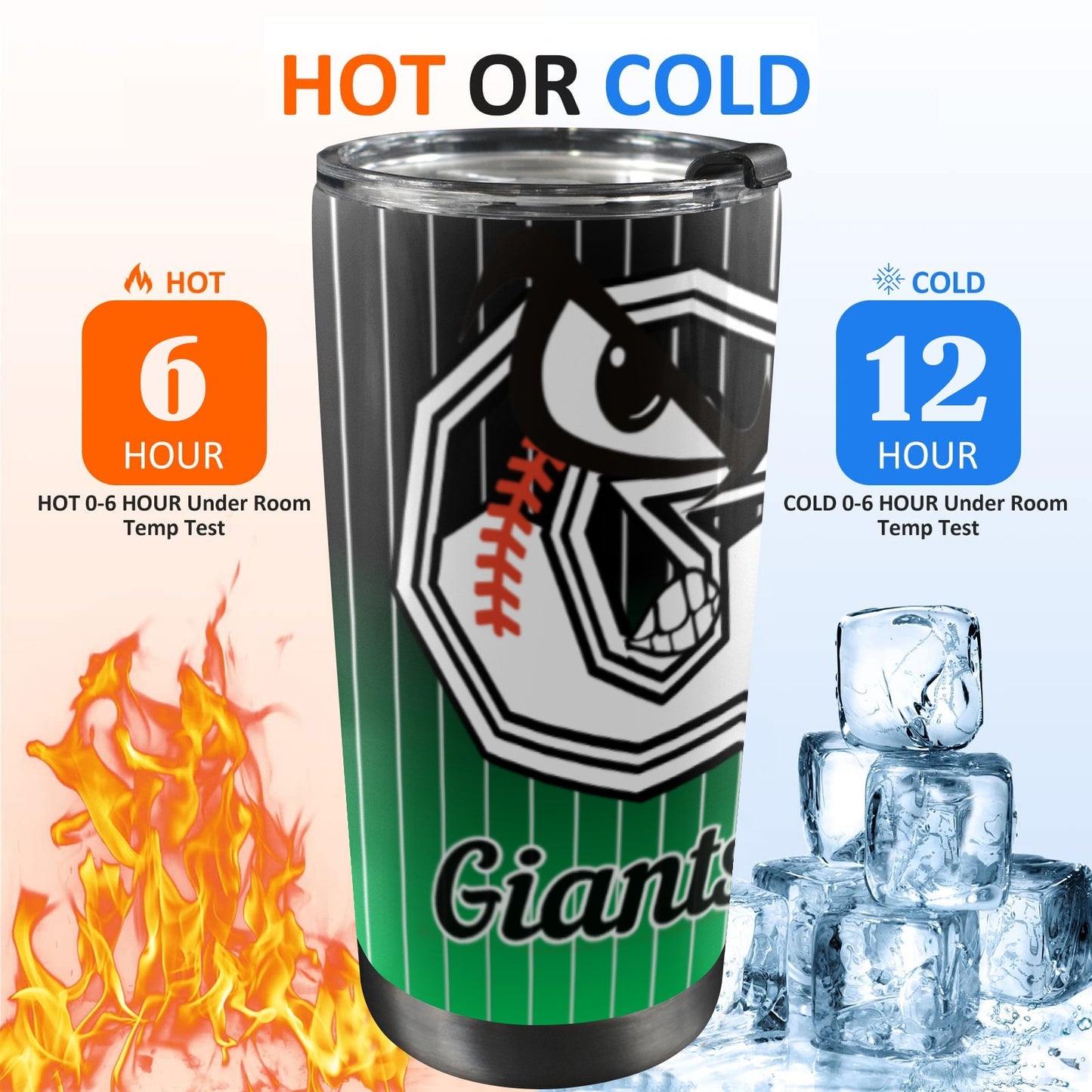 Giants Tumbler 2026 20oz Mobile Stainless Stee Tumbler with Lid