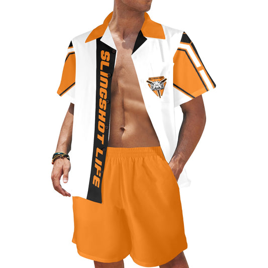 3>2 Slingshot Life Mens Two Piece Outfit Orange