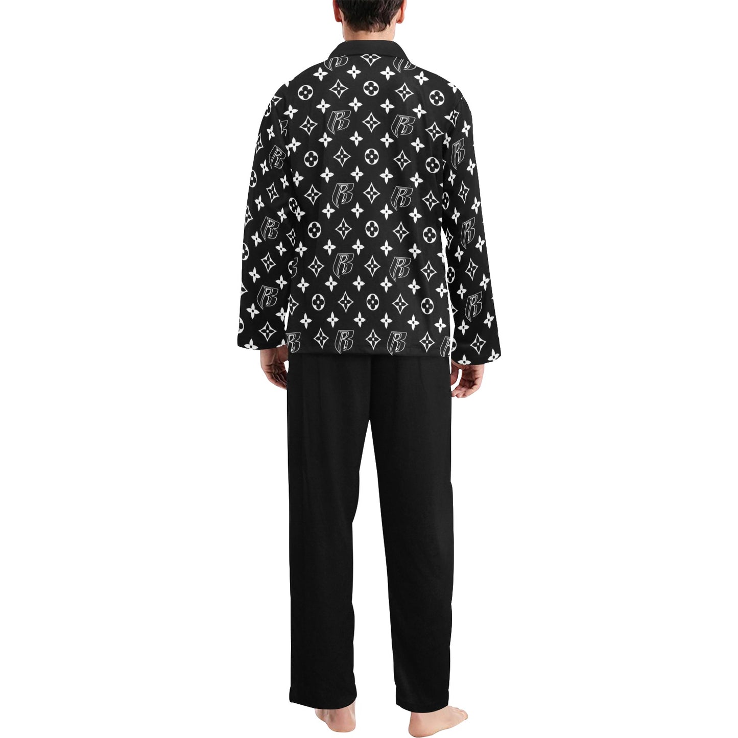 RR Christmas Pajamas -Mens Blk/Wht RR Louis