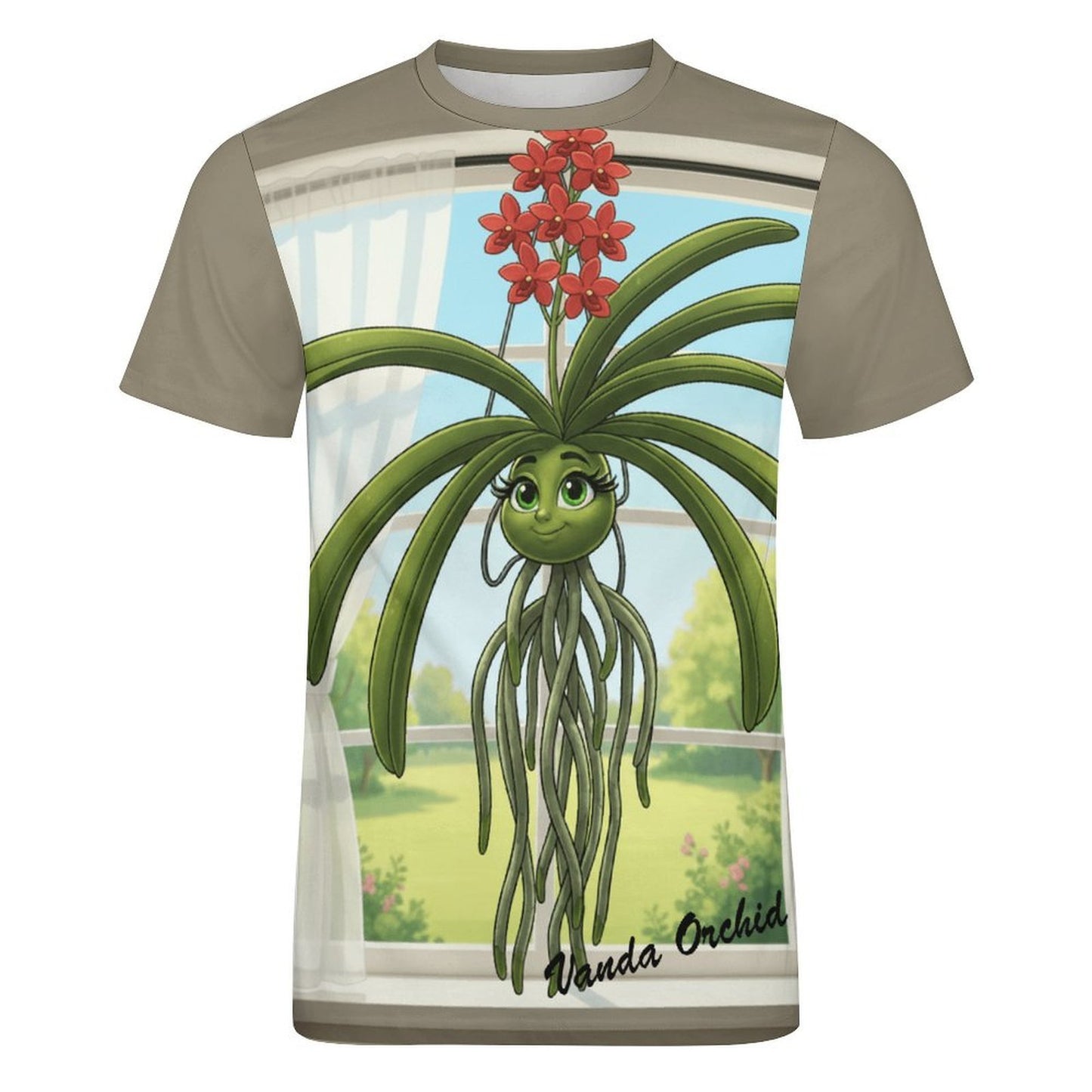 Plant Love Ice Silk Tee - Vanda Orchid
