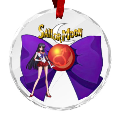 Sailor Moon Round Crystal Ornament - Sailor Mars