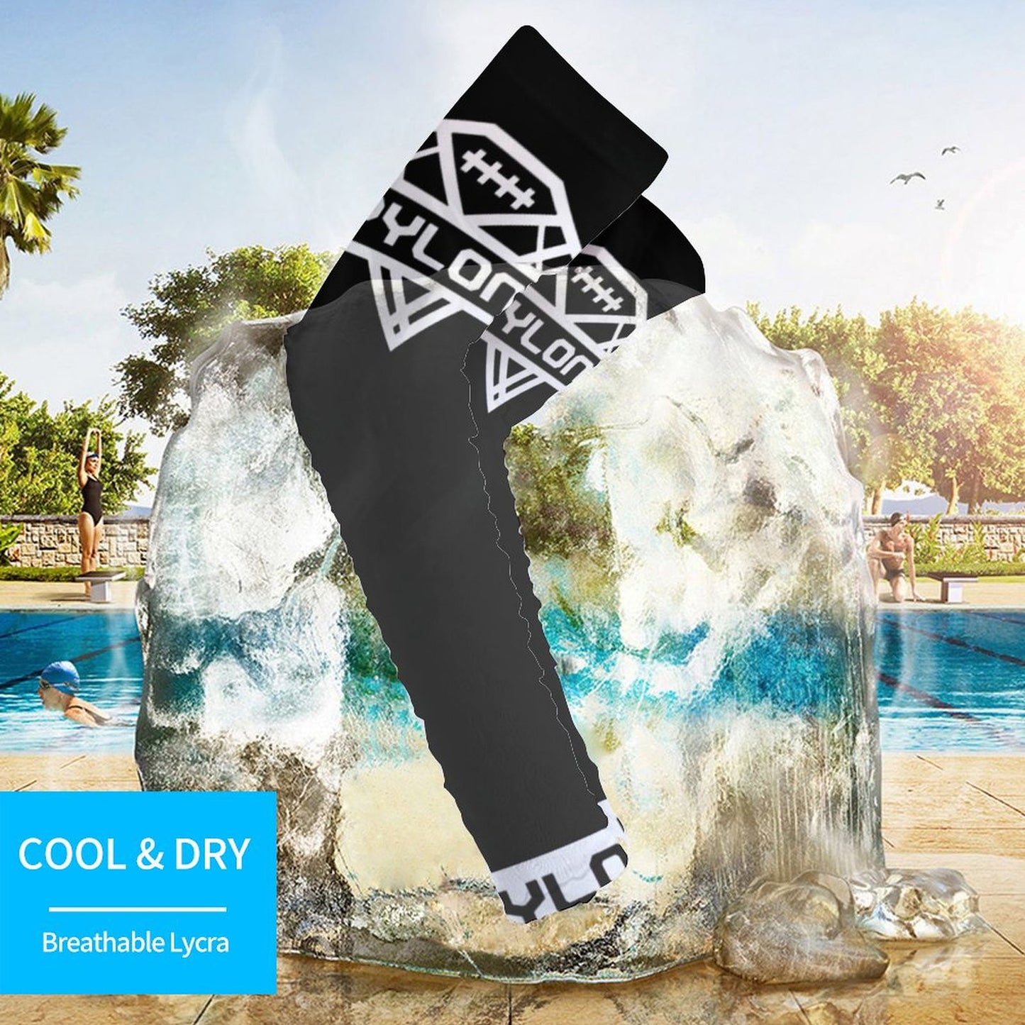 Pylon Cooling Compression Arm Sleeves Blk