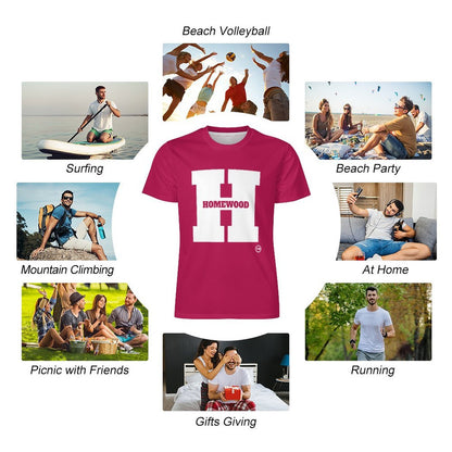 Big H Homewood Ice Silk T-shirt Pnk/Wht