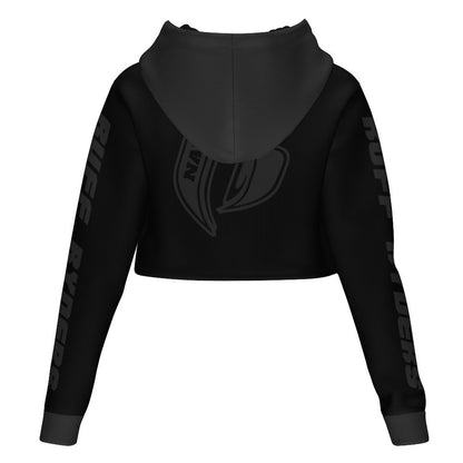 RR Blk Shadow Cropped Hooded