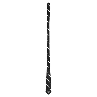 RR Necktie Blk/Wht Stripes