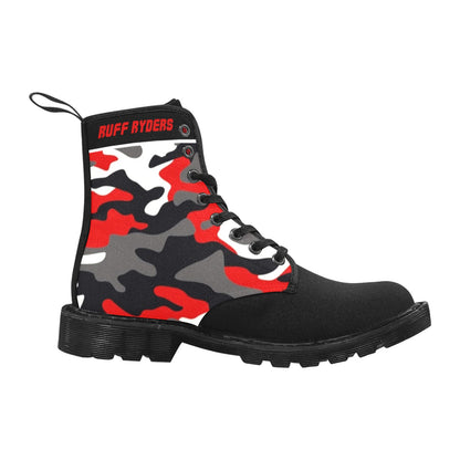 Canvas Boots Red Camo