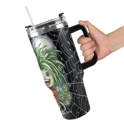 Plant Love Spider Plant 40oz Stainless Steel Tumbler