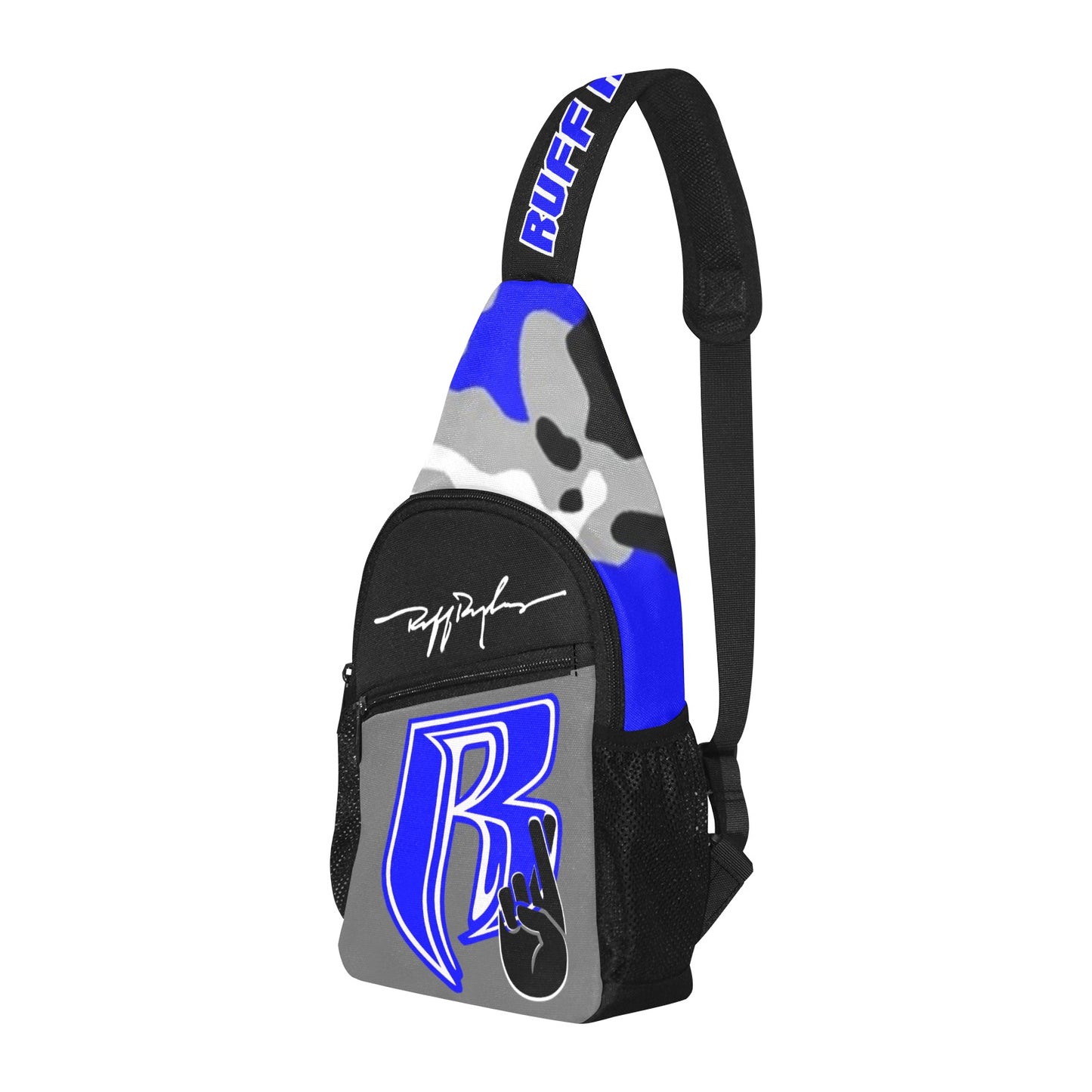 RR Crossbody Bag Blue Camo