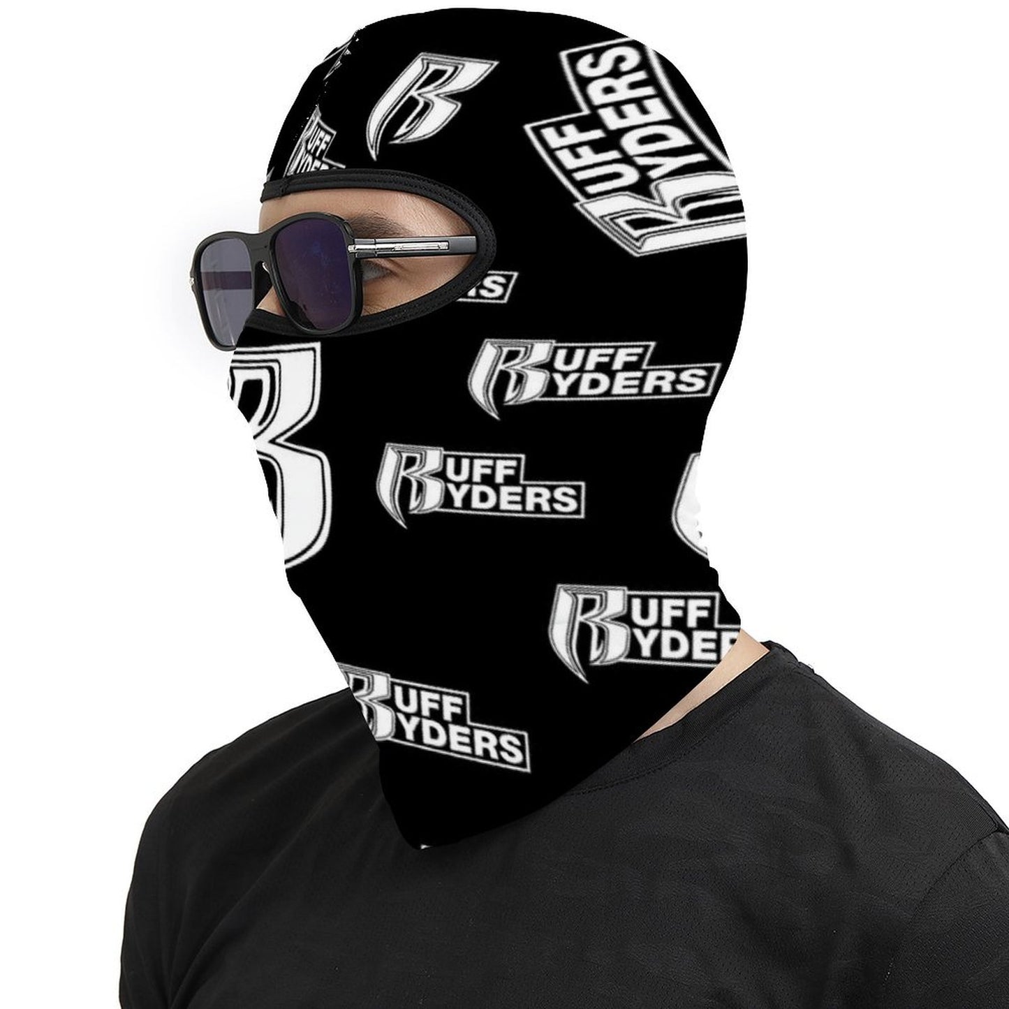 RR Full Mask Blk/Wht Bandana