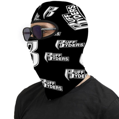 RR Full Mask Blk/Wht Bandana