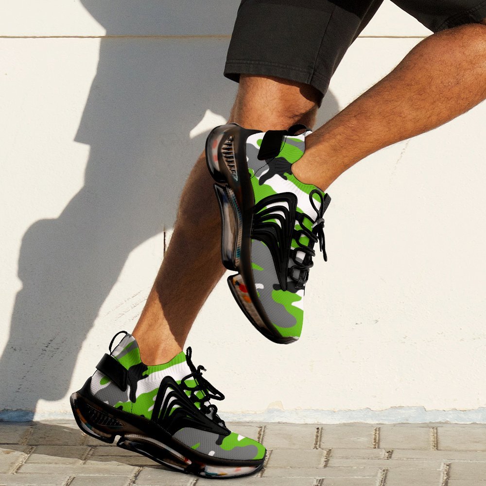 RR Running Shoes- Green Camo