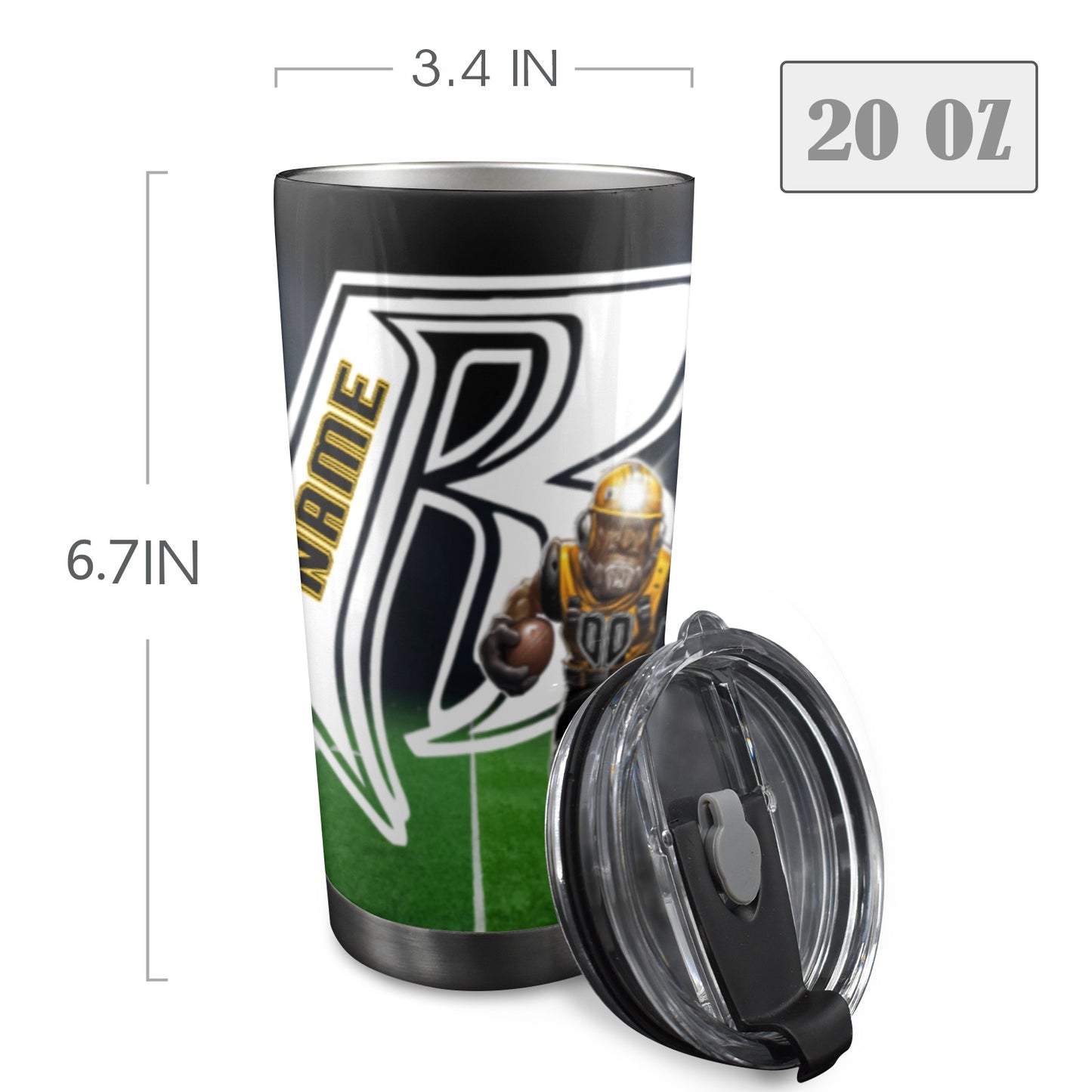 RR Steelers 20oz Mobile Tumbler 2024