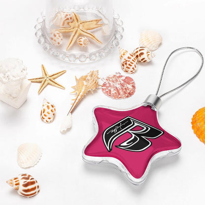 RR Christmas Hanging Star - Pink