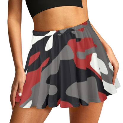 Fort Worth Red Camo Mini Skirt