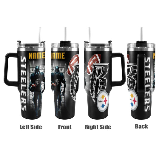 RR STEELERS 40OZ STAINLESS STEEL TUMBLER 2025