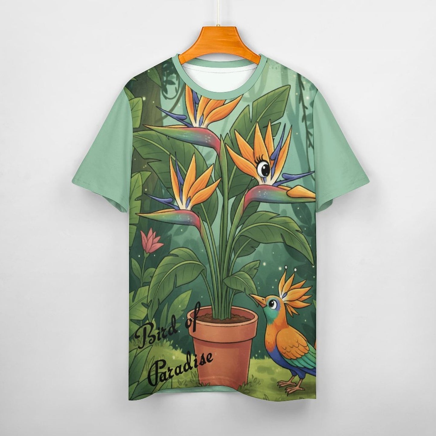 Plant Love Ice Silk Tee - Bird of Paradise