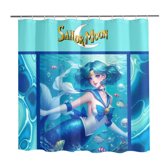 Sailor Mercury Shower Curtain Shower Curtain 72" x 72"