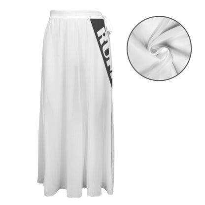 RR Long Side Knot Cover-Up Wht/Blk