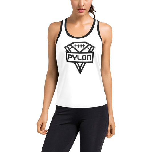 Pylon Women's Racerback Tank Wht