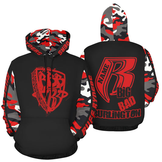 BBB Big Bad Burlington Lightweight Printed Poly Blend Hoodie Camo