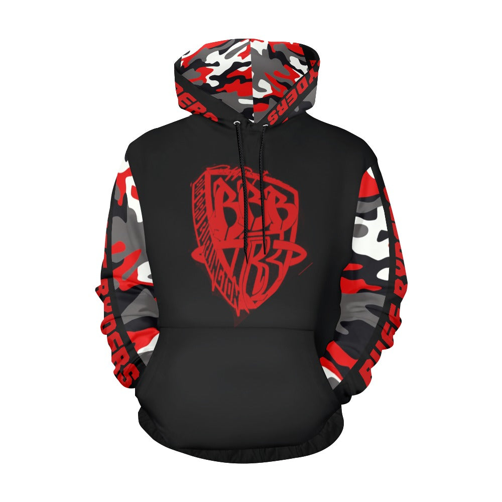 BBB Big Bad Burlington Lightweight Printed Poly Blend Hoodie Camo