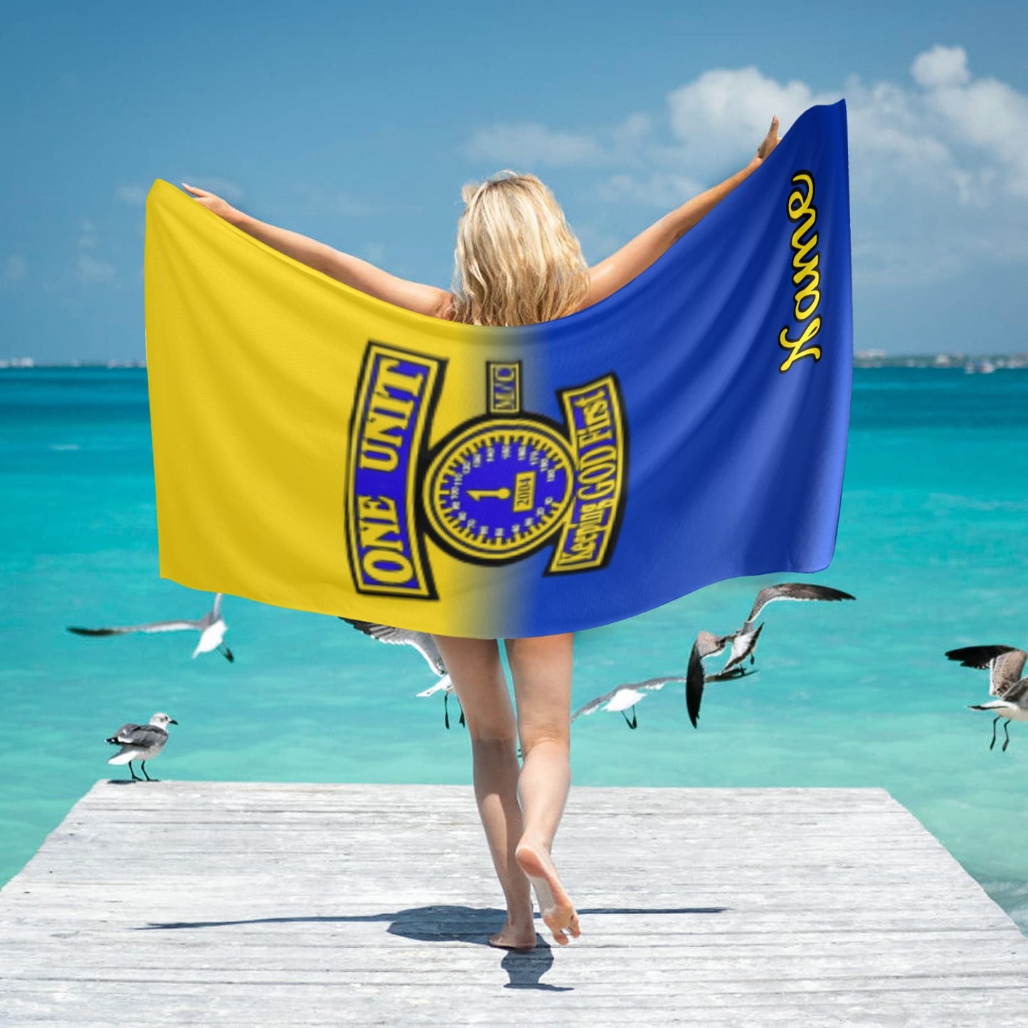 One Unit Towel Beach Towel 31"x71"