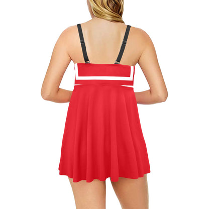 Sailor Mars Pleated Swim Dress and Swim Shorts