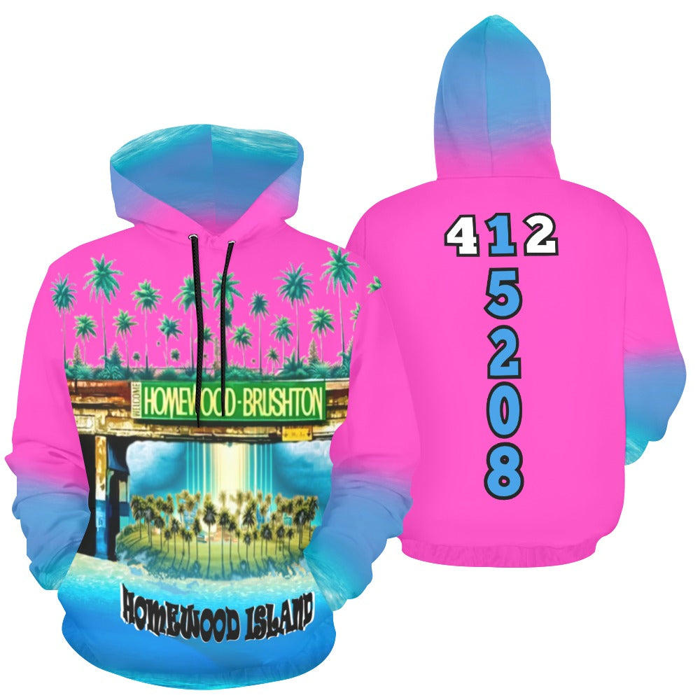 Homewood Island Hoodie Pink