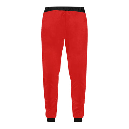 Mens Joggers Red/Blk RR