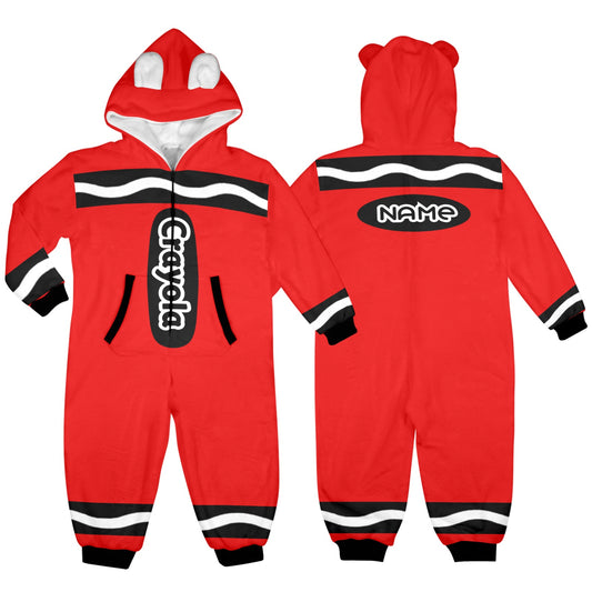 Kids Crayon Onesie Red