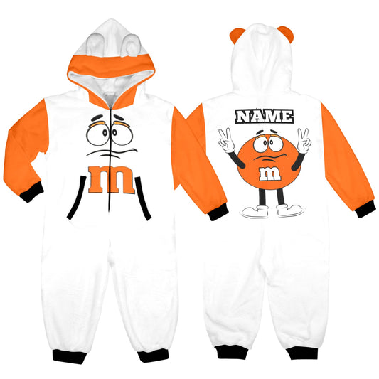 Kids M&M Onesie Orange
