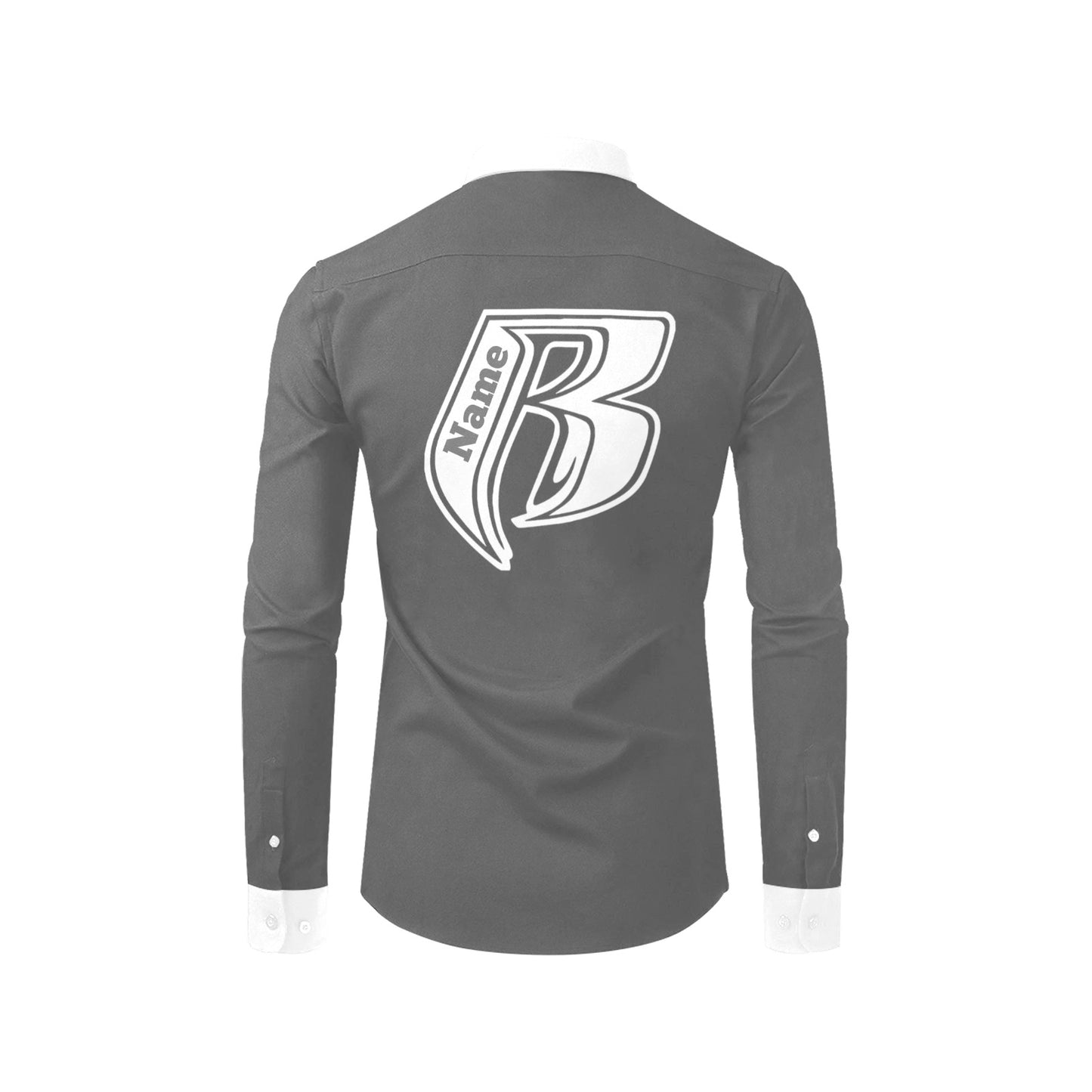 RR Long Sleeve Dress Shirt Gry/Wht