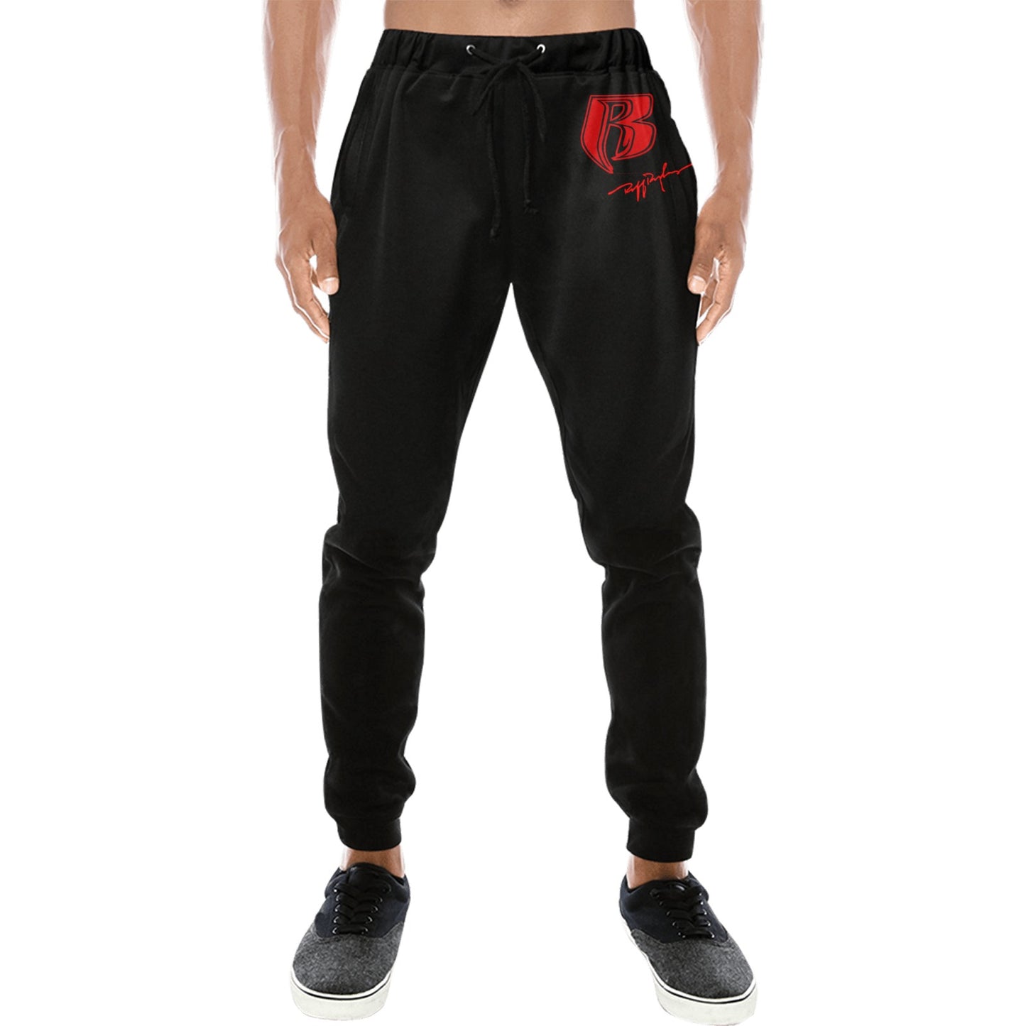 Mens Joggers Blk/Red RR