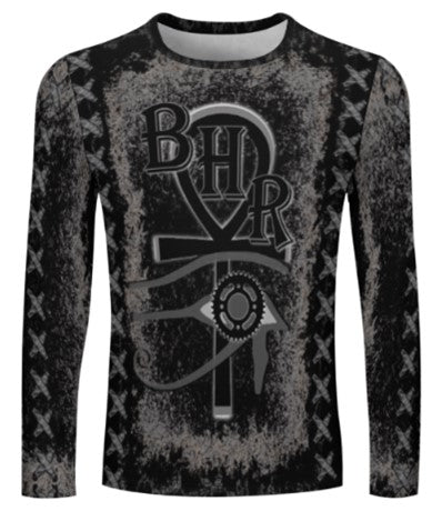 BHR Lightweight Long Sleeve T-shirt Blk Ankh