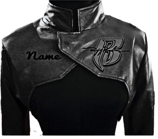 RR Blk Leather Bolero Jacket
