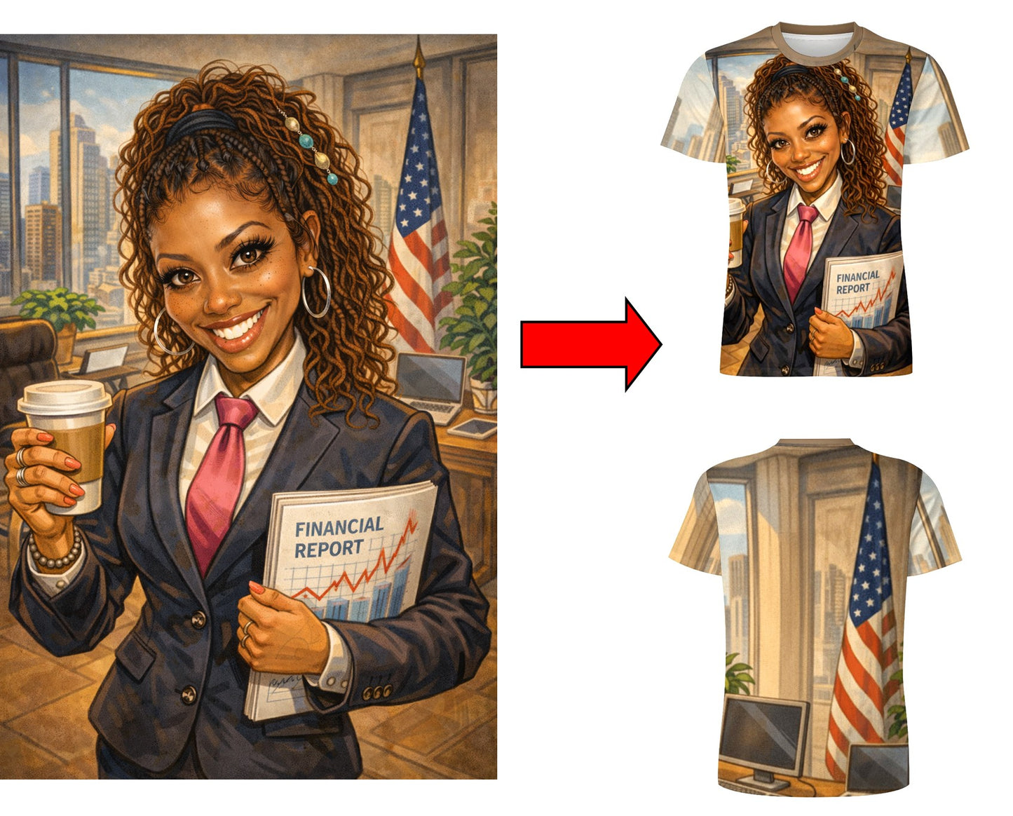 Custom AI Tees - Ice Silk or Poly Cotton Blend - Just download your AI picture and we will do the rest.