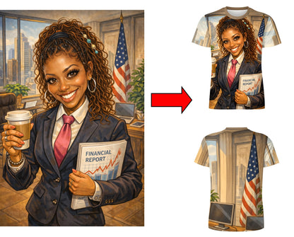 Custom AI Tees - Ice Silk or Poly Cotton Blend - Just download your AI picture and we will do the rest.