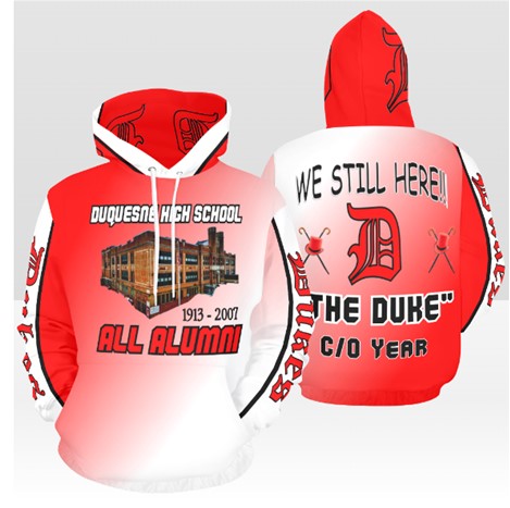 Duquesne High School All Alumni Customizable Hoodie - Add your graduation year.