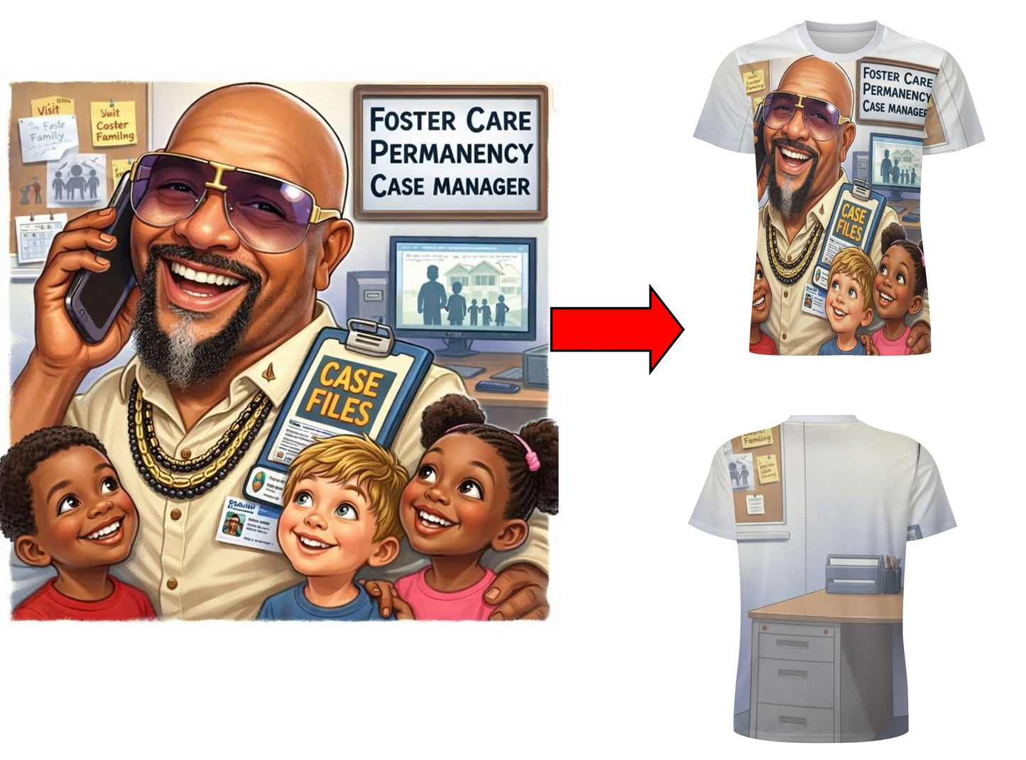 Custom AI Tees - Ice Silk or Poly Cotton Blend - Just download your AI picture and we will do the rest.