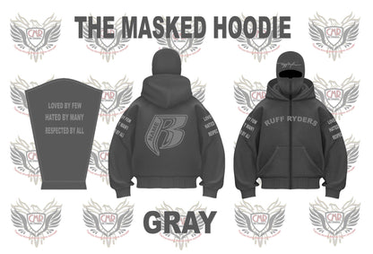 The Masked Hoodie - Heavy Fleece Fully Embroidered - Add Your Name