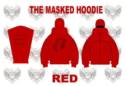 The Masked Hoodie - Heavy Fleece Fully Embroidered - Add Your Name