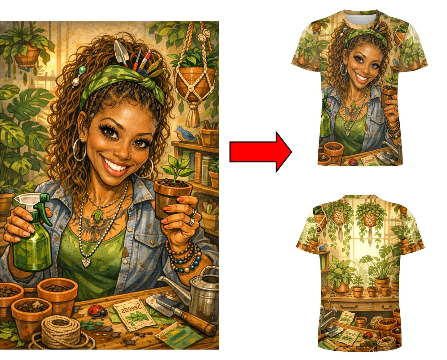 Custom AI Tees - Ice Silk or Poly Cotton Blend - Just download your AI picture and we will do the rest.