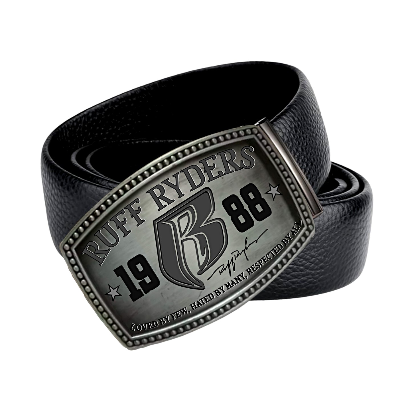 RR Stainless Steel Personalized Belt Buckle and Pendant Set 2