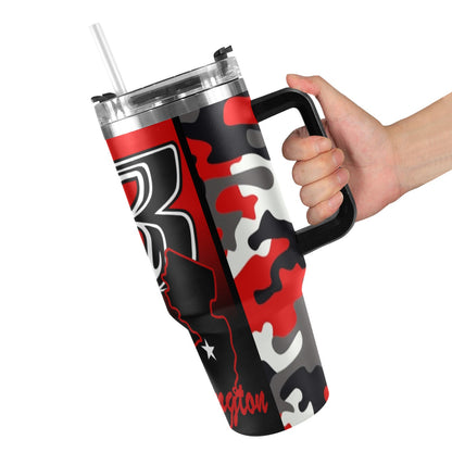 Big Bad Burlington 40oz Stainless Steel Tumbler Red Camo