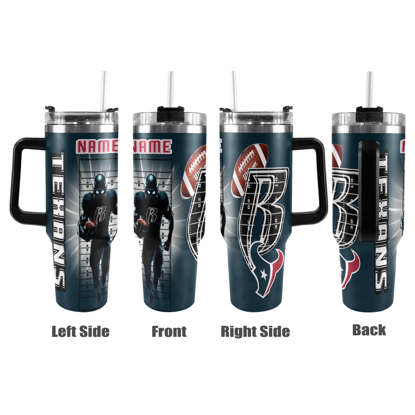 RR TEXANS 40OZ STAINLESS STEEL TUMBLER 2025