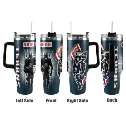 RR TEXANS 40OZ STAINLESS STEEL TUMBLER 2025