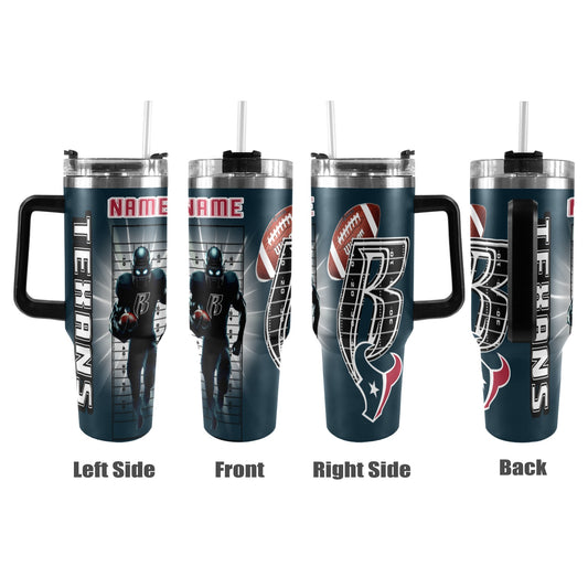 RR TEXANS 40OZ STAINLESS STEEL TUMBLER 2025