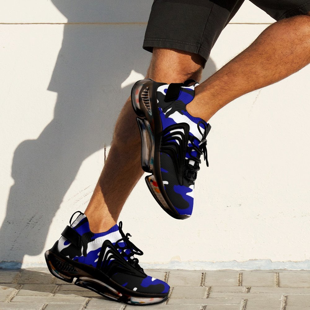 RR Running Shoes- Royal Blu Camo